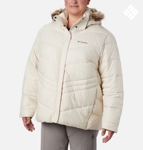 Columbia Peak to Park Isolerte Jakker Dame Pisket Krem | Plus Size 37910Q